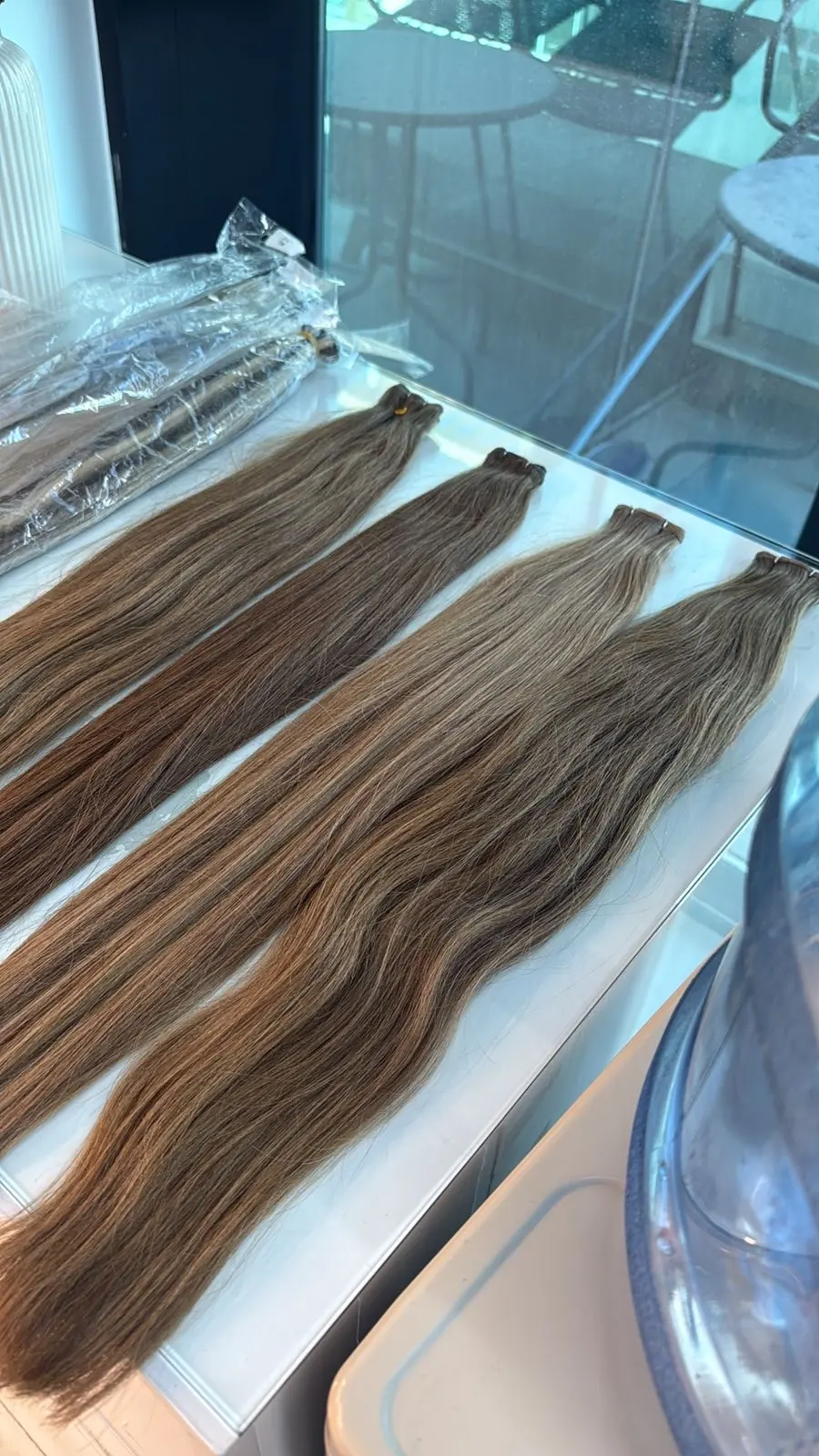 Chocolate brown clip-ins — LUSSÉ hair extensions Dubai