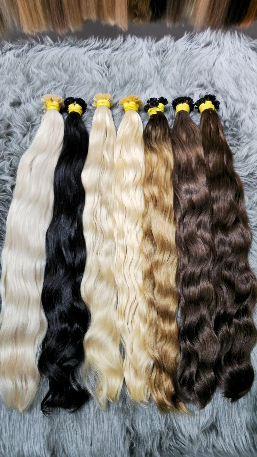 Colour library · bulk hair samples — 100% Remy bulk hair extensions in Dubai